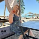 PLUS SIZE Макси бански големи размери - рокличка за къпане, TROPIC