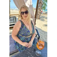  PLUS SIZE Макси бански големи размери - рокличка за къпане, TROPIC