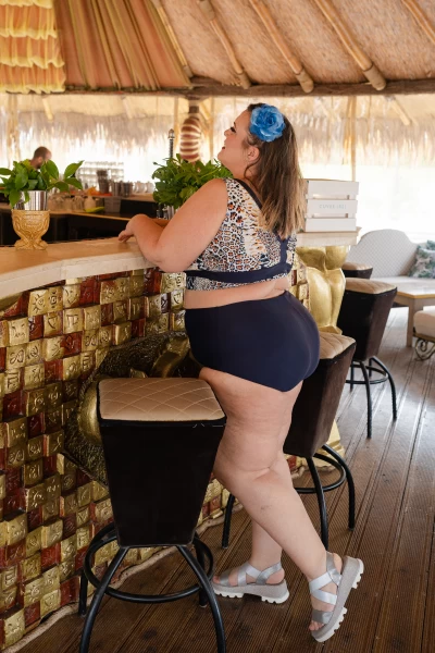 PLUS SIZE Макси бански големи размери - две части