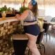 PLUS SIZE Макси бански големи размери - две части