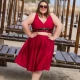 PLUS SIZE макси бански в големи размери  долна част поличка за плаж бордо