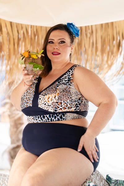 PLUS SIZE Макси бански големи размери - две части