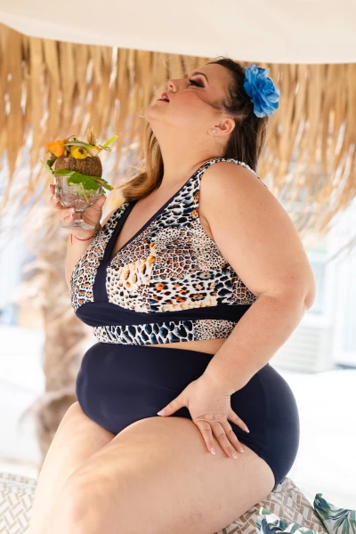 PLUS SIZE Макси бански големи размери - две части
